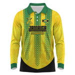 Custom Jamaica Cricket Scorpions Long Sleeve Polo Shirt Go Champions