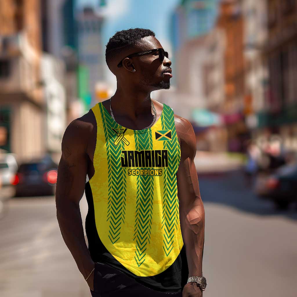Custom Jamaica Cricket Scorpions Men Tank Top Go Champions