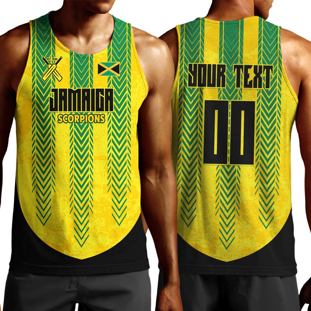 Custom Jamaica Cricket Scorpions Men Tank Top Go Champions
