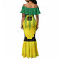 Custom Jamaica Cricket Scorpions Mermaid Dress Go Champions