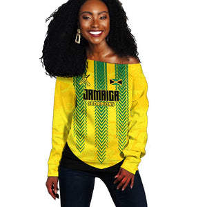 Custom Jamaica Cricket Scorpions Off Shoulder Sweater Go Champions