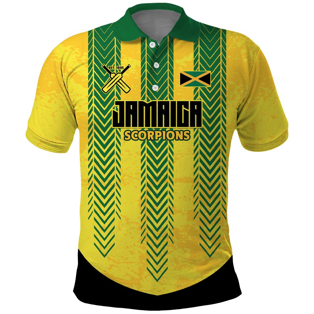 Custom Jamaica Cricket Scorpions Polo Shirt Go Champions