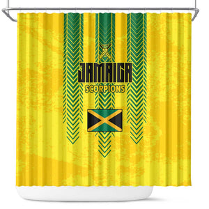 Jamaica Cricket Scorpions Shower Curtain Go Champions