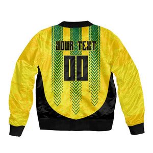 Custom Jamaica Cricket Scorpions Sleeve Zip Bomber Jacket Go Champions
