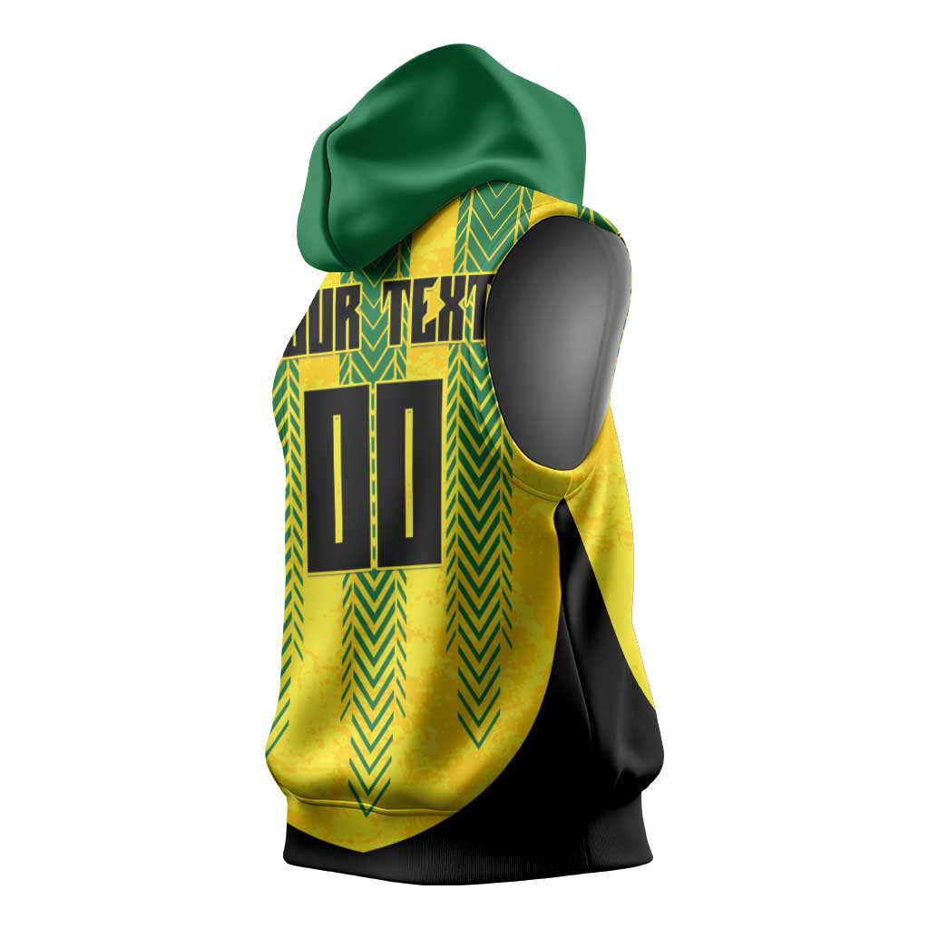 Custom Jamaica Cricket Scorpions Sleeveless Hoodie Go Champions