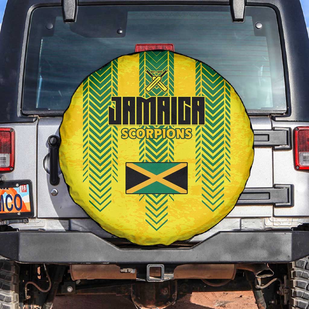 Jamaica Cricket Scorpions Spare Tire Cover Go Champions