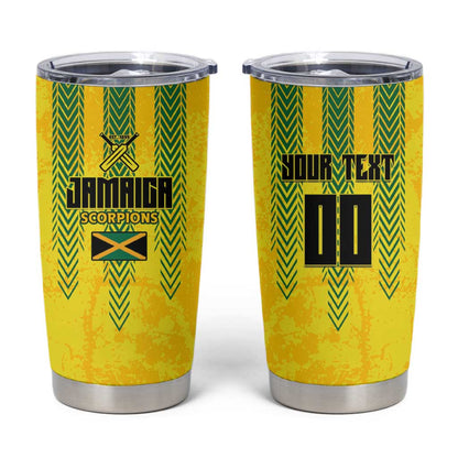Custom Jamaica Cricket Scorpions Tumbler Cup Go Champions