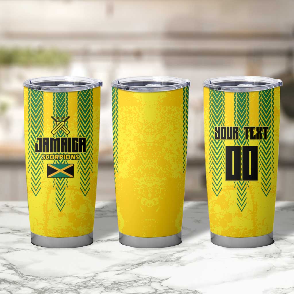 Custom Jamaica Cricket Scorpions Tumbler Cup Go Champions