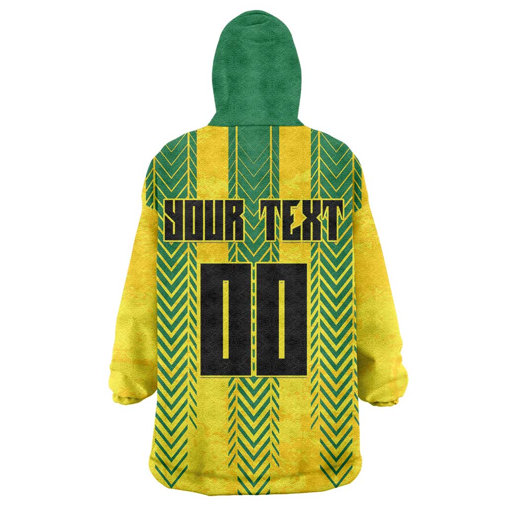 Custom Jamaica Cricket Scorpions Wearable Blanket Hoodie Go Champions