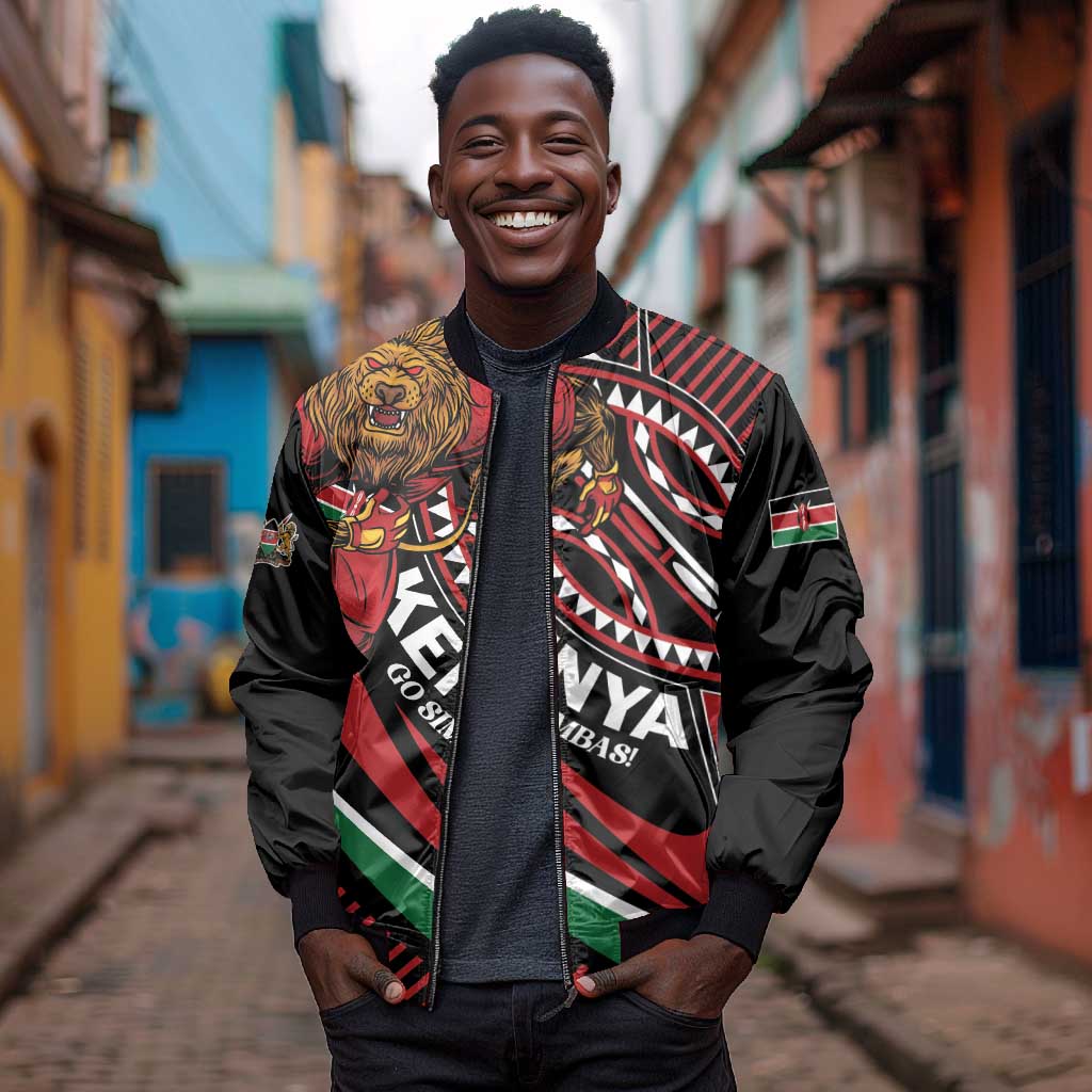 Custom Kenya Rugby Bomber Jacket Simbas Elevate Your Game