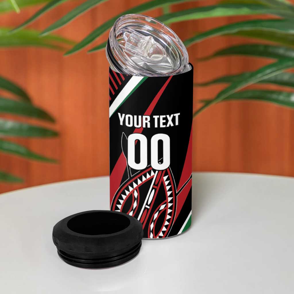 Custom Kenya Rugby 4 in 1 Can Cooler Tumbler Simbas Elevate Your Game