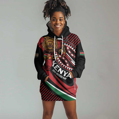 Custom Kenya Rugby Hoodie Dress Simbas Elevate Your Game