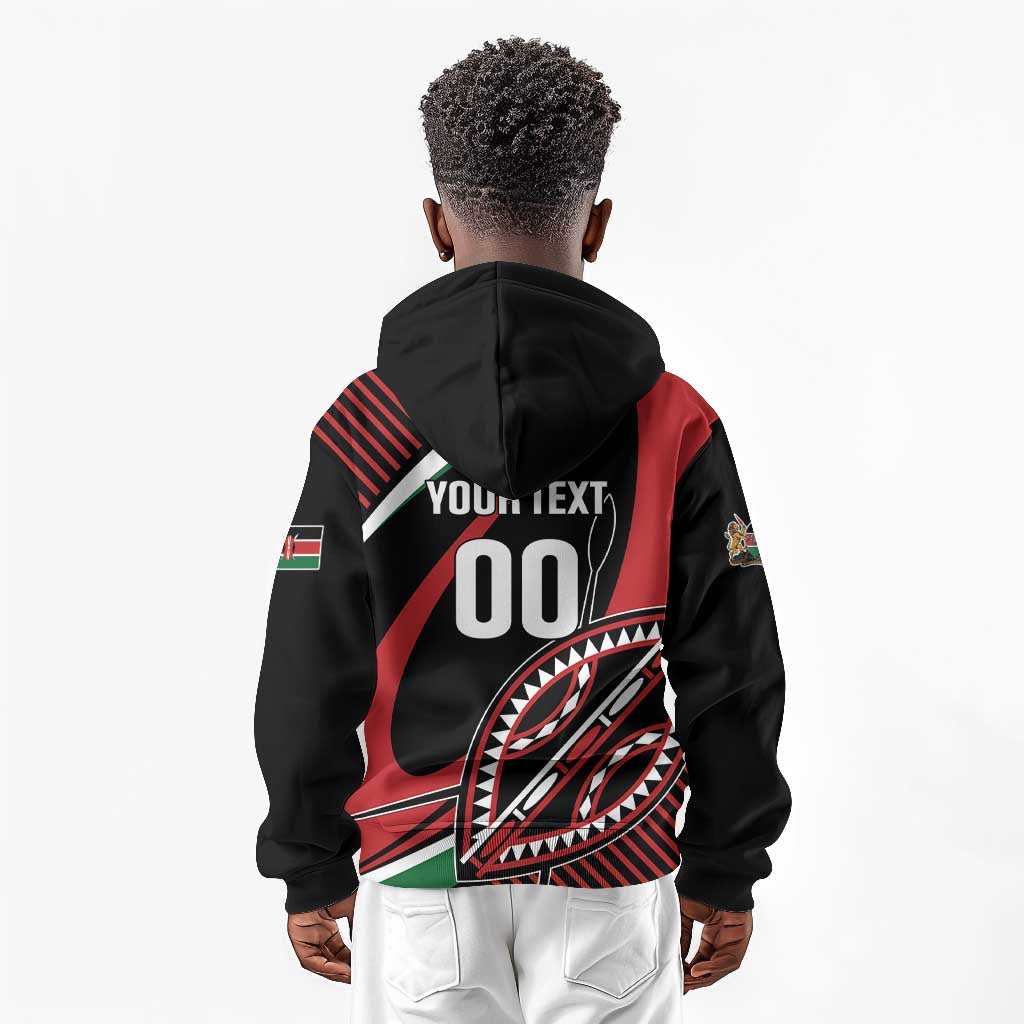 Custom Kenya Rugby Kid Hoodie Simbas Elevate Your Game