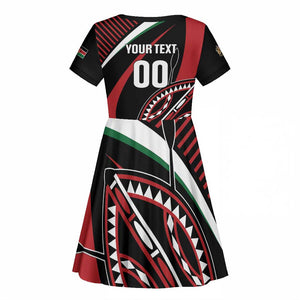 Custom Kenya Rugby Kid Short Sleeve Dress Simbas Elevate Your Game