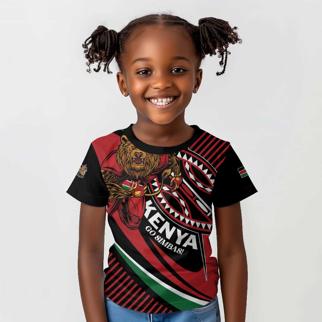 Custom Kenya Rugby Kid T shirt Simbas Elevate Your Game