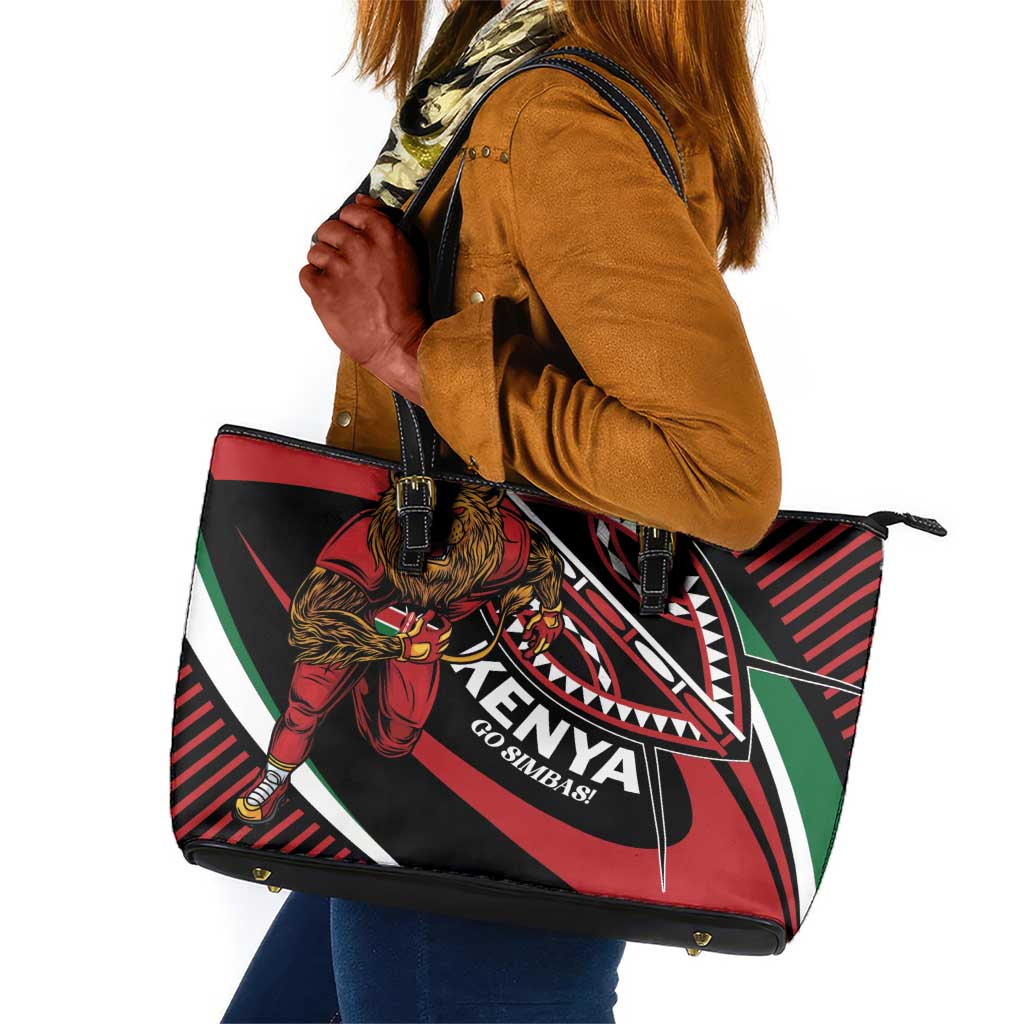Kenya Rugby Leather Tote Bag Simbas Elevate Your Game