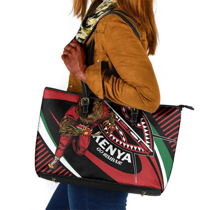 Kenya Rugby Leather Tote Bag Simbas Elevate Your Game