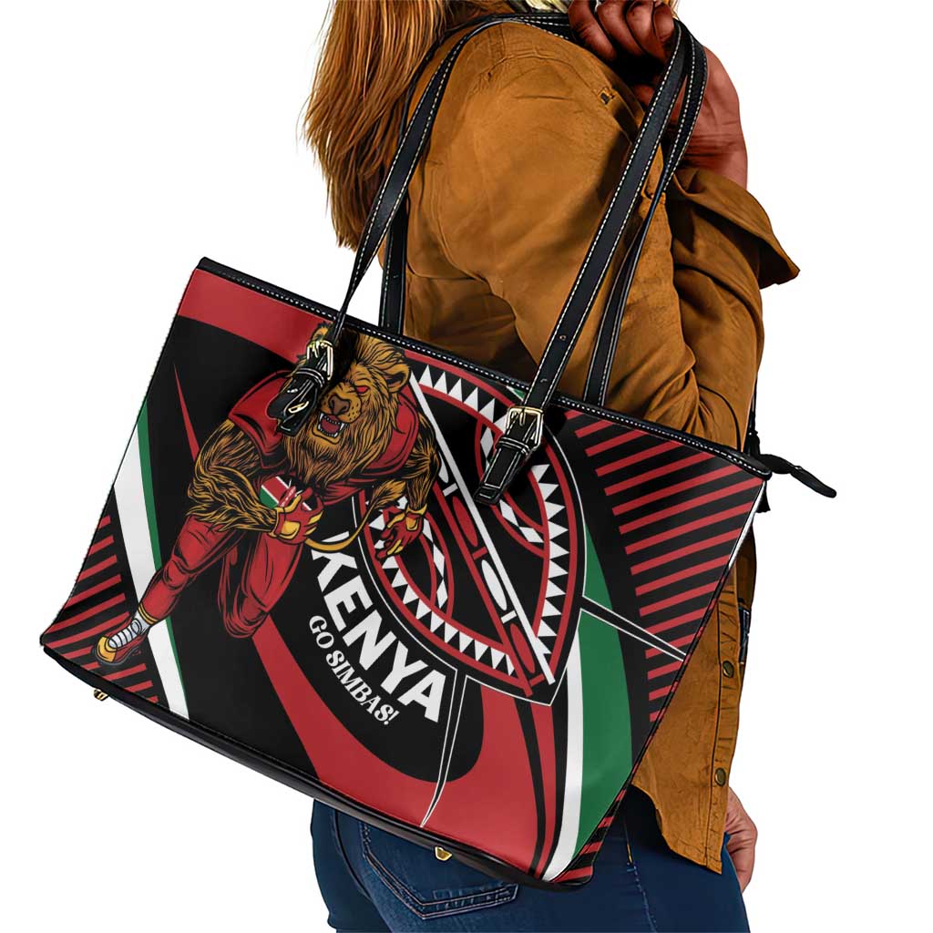 Kenya Rugby Leather Tote Bag Simbas Elevate Your Game