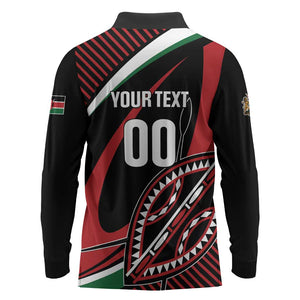 Custom Kenya Rugby Long Sleeve Polo Shirt Simbas Elevate Your Game