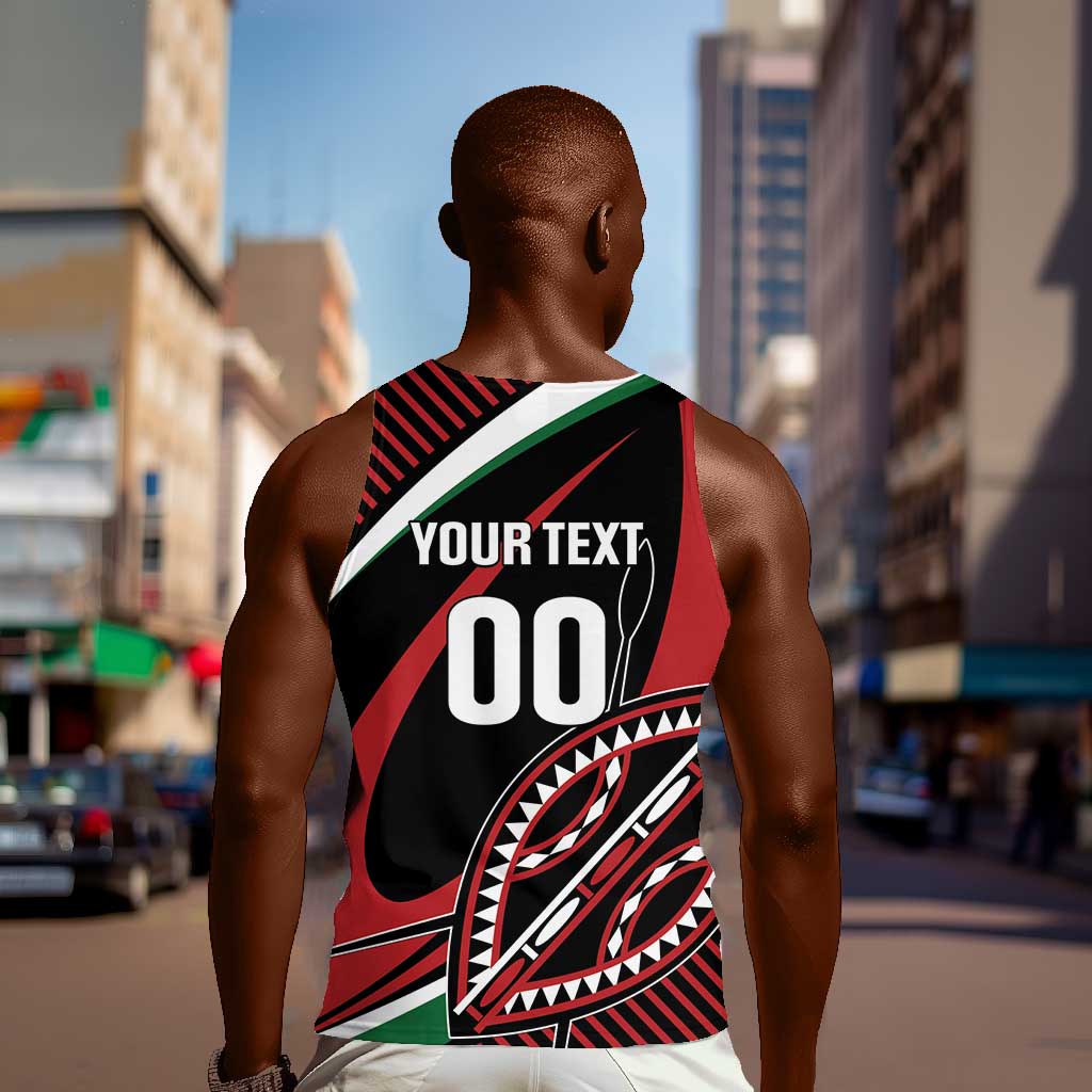 Custom Kenya Rugby Men Tank Top Simbas Elevate Your Game
