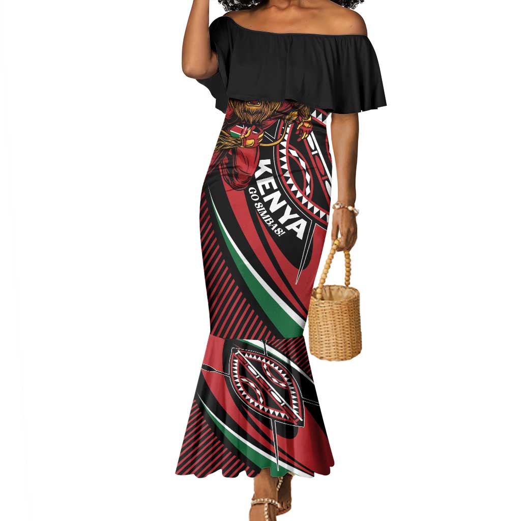 Custom Kenya Rugby Mermaid Dress Simbas Elevate Your Game