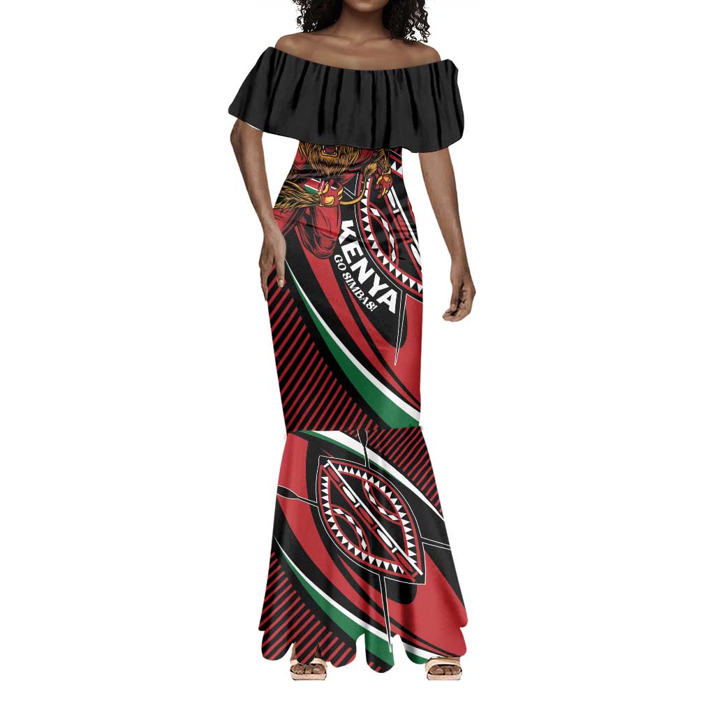 Custom Kenya Rugby Mermaid Dress Simbas Elevate Your Game