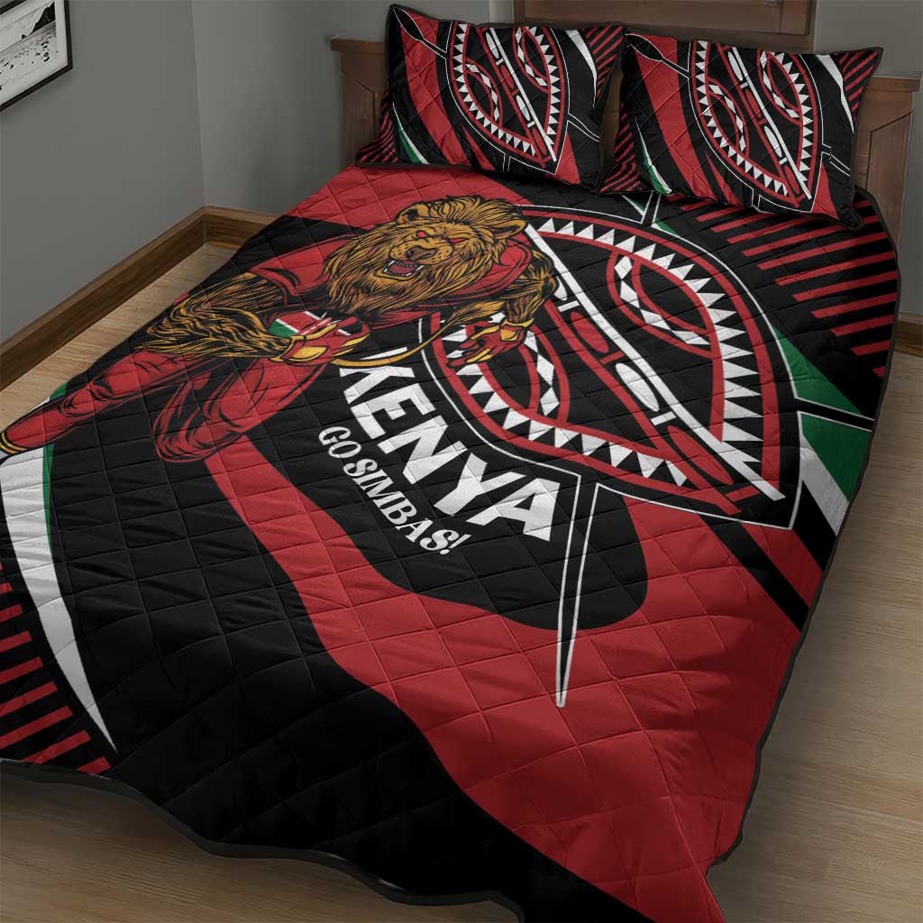 Kenya Rugby Quilt Bed Set Simbas Elevate Your Game