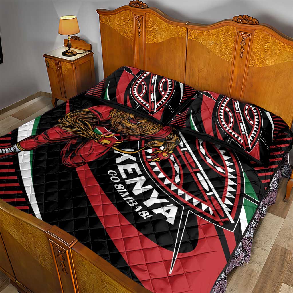 Kenya Rugby Quilt Bed Set Simbas Elevate Your Game