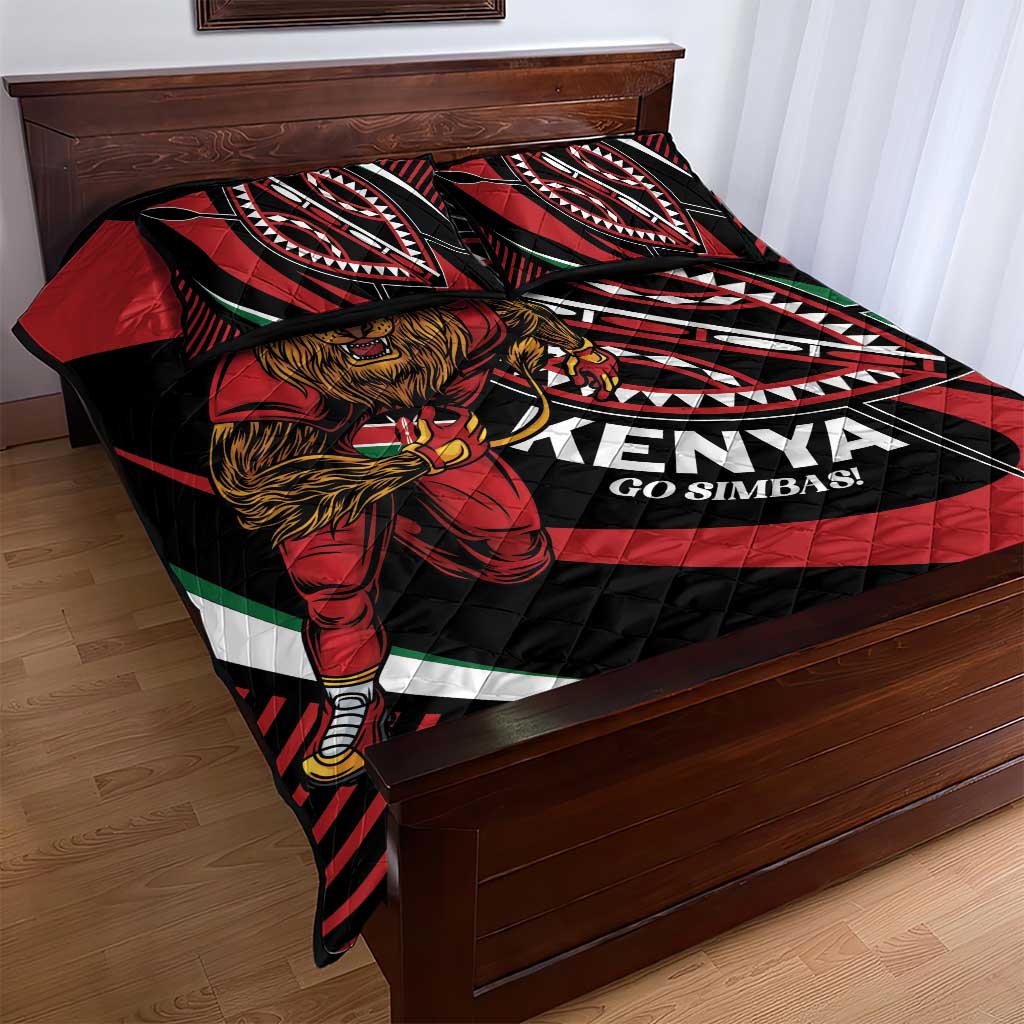 Kenya Rugby Quilt Bed Set Simbas Elevate Your Game