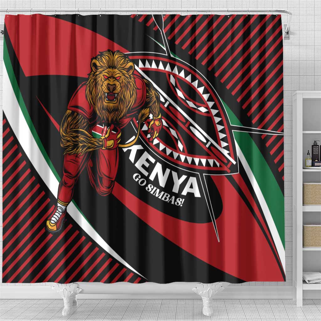 Kenya Rugby Shower Curtain Simbas Elevate Your Game