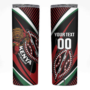 Custom Kenya Rugby Skinny Tumbler Simbas Elevate Your Game