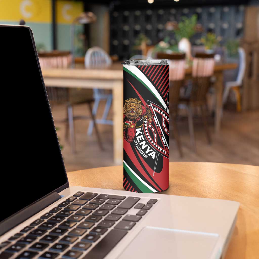 Custom Kenya Rugby Skinny Tumbler Simbas Elevate Your Game