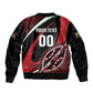 Custom Kenya Rugby Sleeve Zip Bomber Jacket Simbas Elevate Your Game