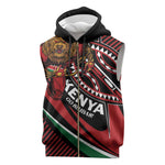 Custom Kenya Rugby Sleeveless Zip Hoodie Simbas Elevate Your Game - African Pride