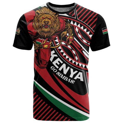 Custom Kenya Rugby T shirt Simbas Elevate Your Game