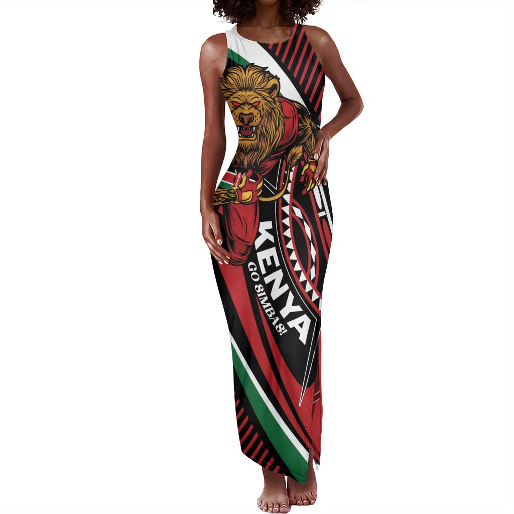 Custom Kenya Rugby Tank Maxi Dress Simbas Elevate Your Game