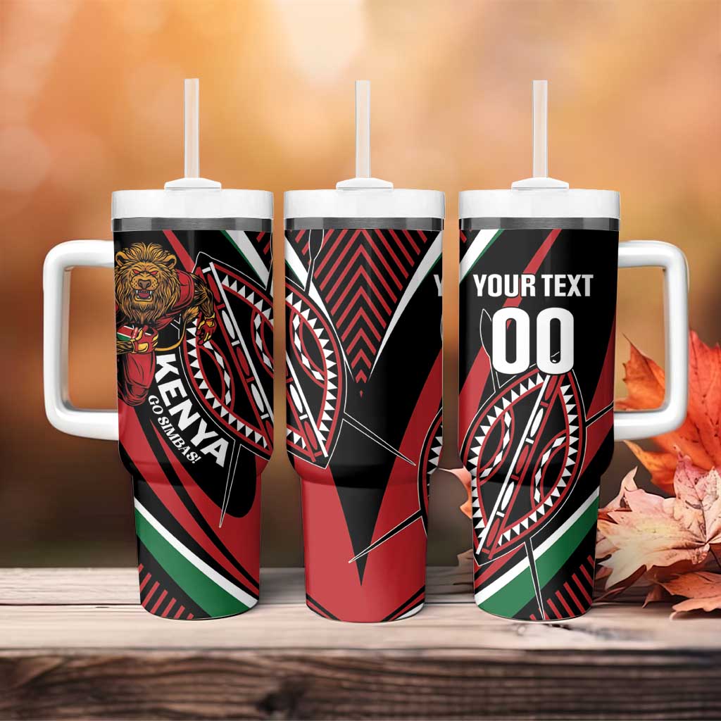 Custom Kenya Rugby Tumbler With Handle Simbas Elevate Your Game