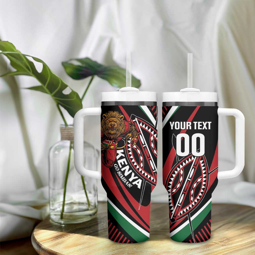 Custom Kenya Rugby Tumbler With Handle Simbas Elevate Your Game