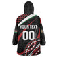 Custom Kenya Rugby Wearable Blanket Hoodie Simbas Elevate Your Game