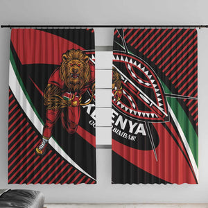 Kenya Rugby Window Curtain Simbas Elevate Your Game