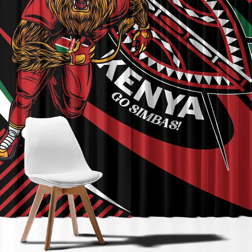 Kenya Rugby Window Curtain Simbas Elevate Your Game