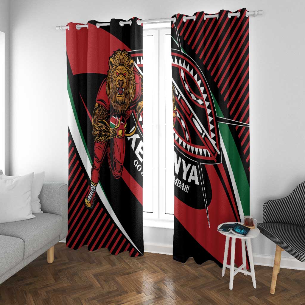 Kenya Rugby Window Curtain Simbas Elevate Your Game