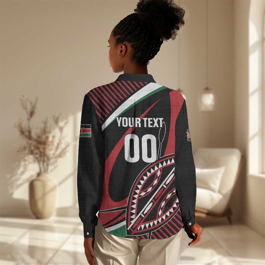 Custom Kenya Rugby Women Casual Shirt Simbas Elevate Your Game