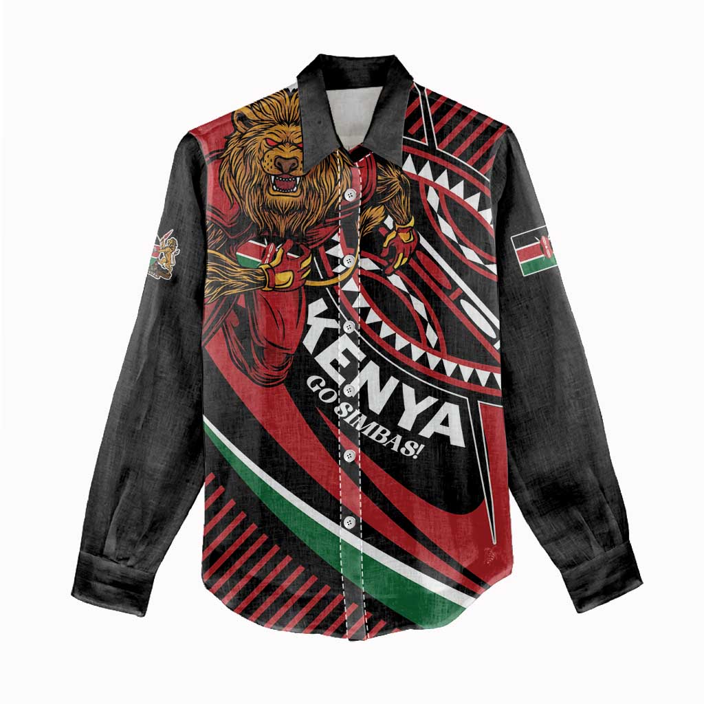 Custom Kenya Rugby Women Casual Shirt Simbas Elevate Your Game