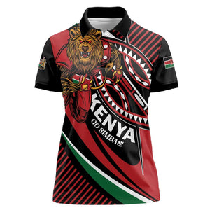 Custom Kenya Rugby Women Polo Shirt Simbas Elevate Your Game