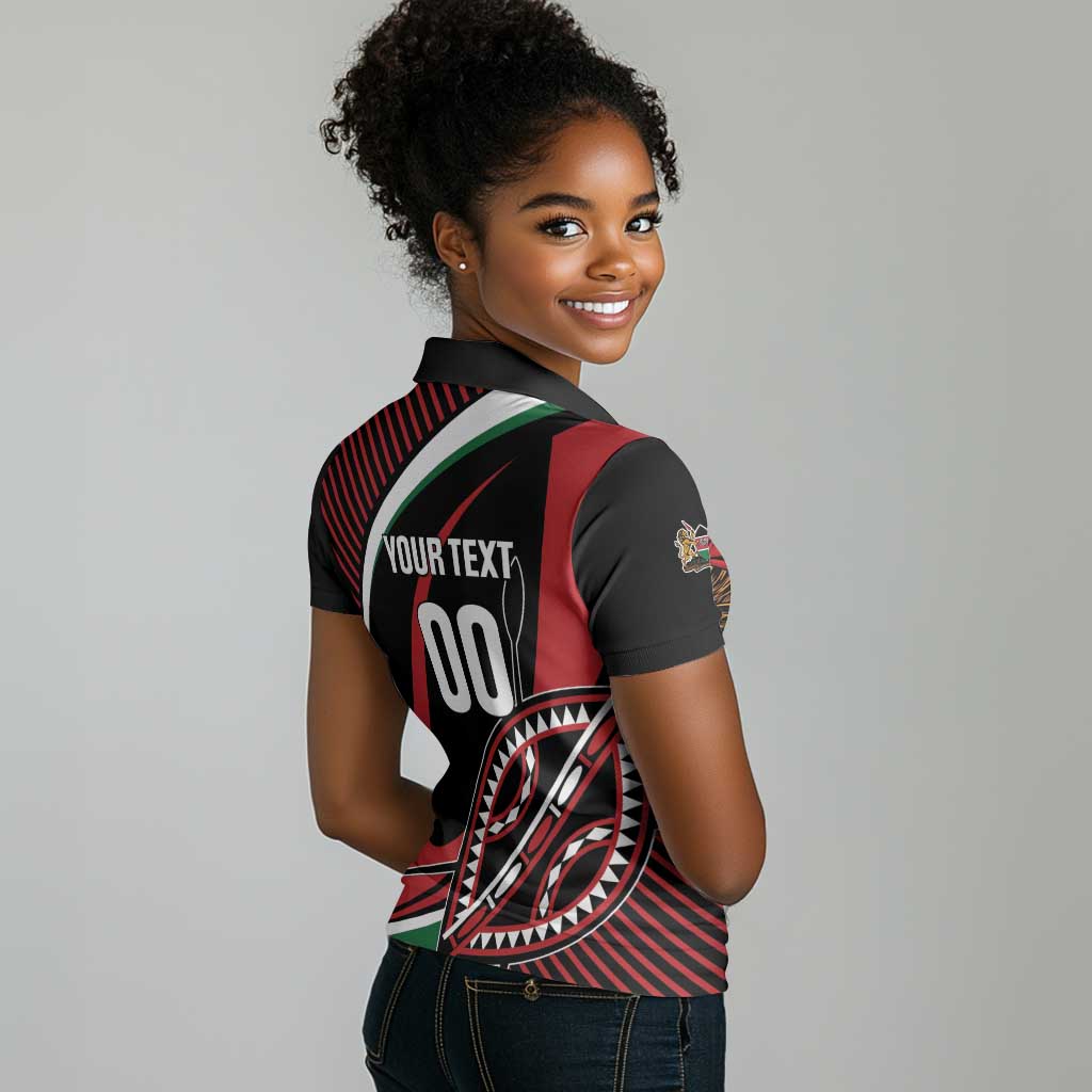 Custom Kenya Rugby Women Polo Shirt Simbas Elevate Your Game