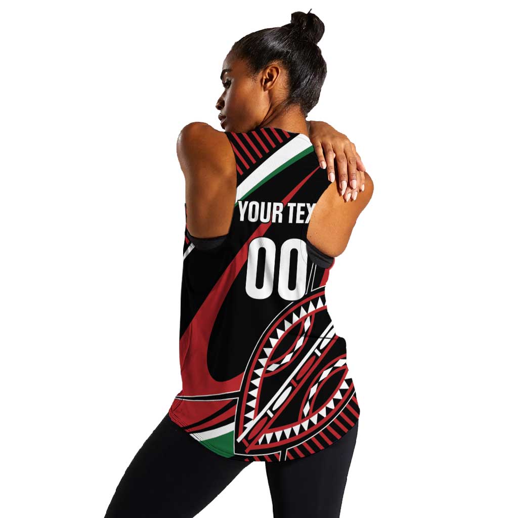 Custom Kenya Rugby Women Racerback Tank Simbas Elevate Your Game