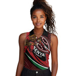 Custom Kenya Rugby Women Sleeveless Polo Shirt Simbas Elevate Your Game