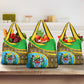 Tanzania Independence Day Grocery Bag with Tanzanian Coat of Arms and African Pattern