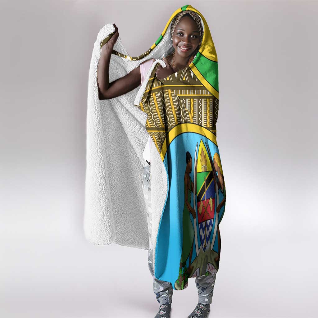Tanzania Independence Day Hooded Blanket with Tanzanian Coat of